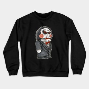 Billy the Puppet, Saw - Horror Hand Puppet Crewneck Sweatshirt